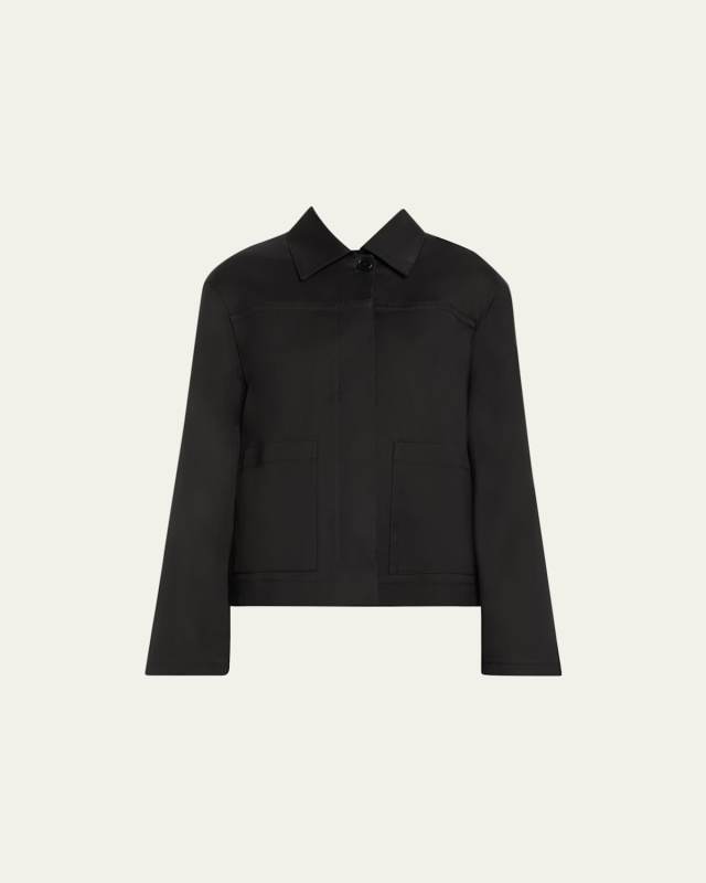 Viveca Cotton Wool Satin Jacket