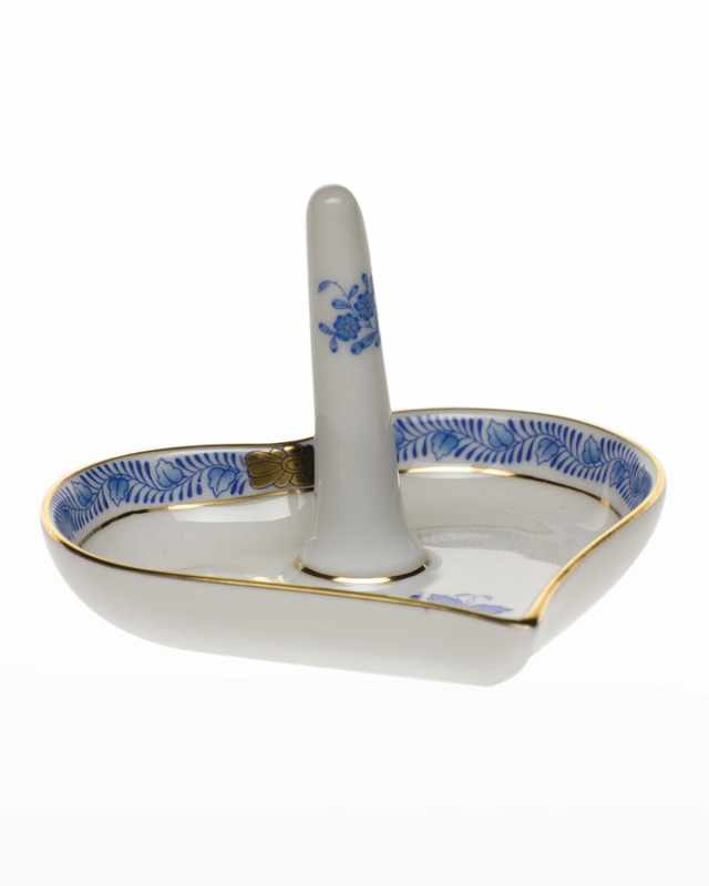 Chinese Bouquet Blue Ring Holder