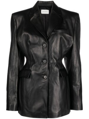 MAGDA BUTRYM single-breasted leather jacket