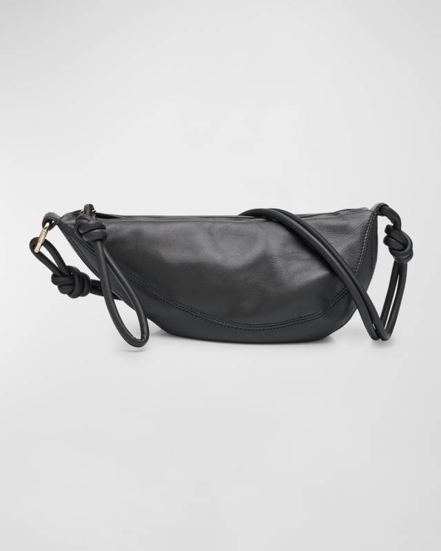 Bomber Zip Leather Crossbody Bag