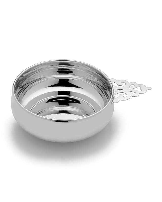 Pierced Handle Porringer