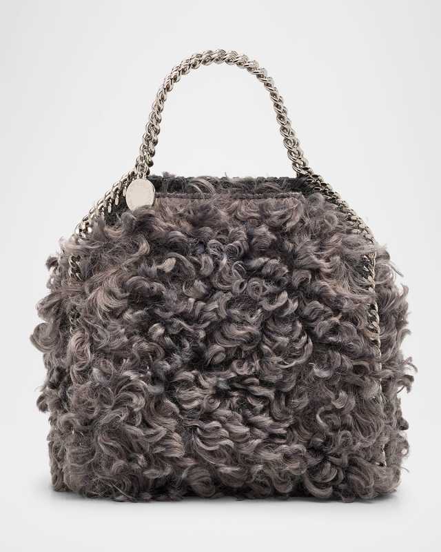 Falabella Tiny Plush Faux-Fur Tote Bag