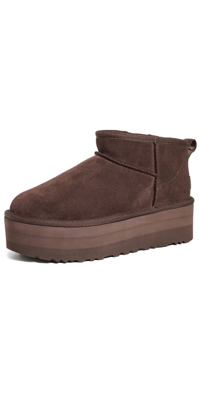 UGG Classic Ultra Mini Platform Boots Burnt Cedar