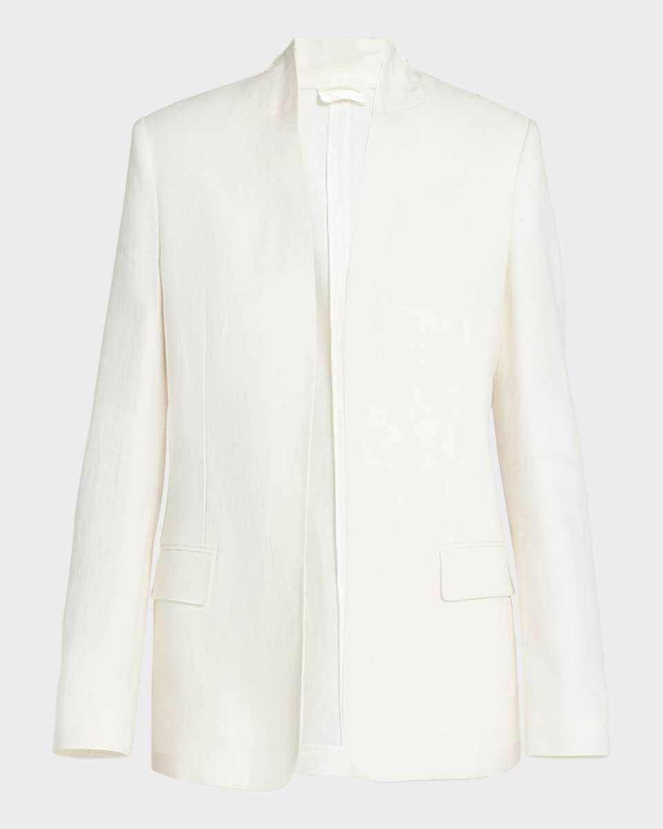 Harvy Open-Front Linen Jacket