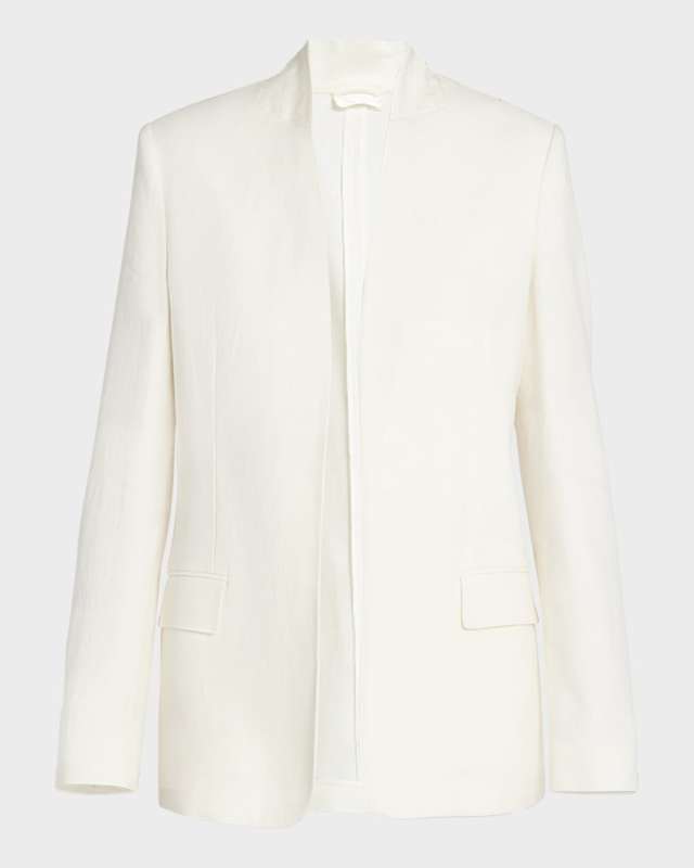 Harvy Open-Front Linen Jacket