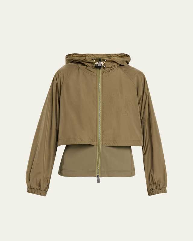 Windproof Technical Jersey Zip-Up Hoodi