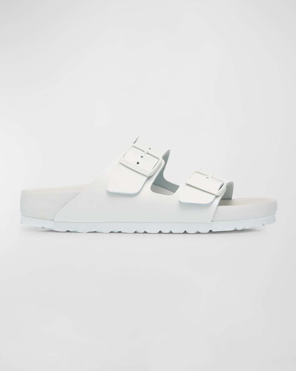 Arizona Exquisite Leather Dual-Buckle Slide Sandals