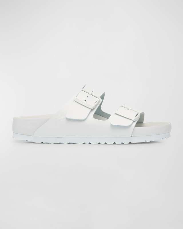 Arizona Exquisite Leather Dual-Buckle Slide Sandals