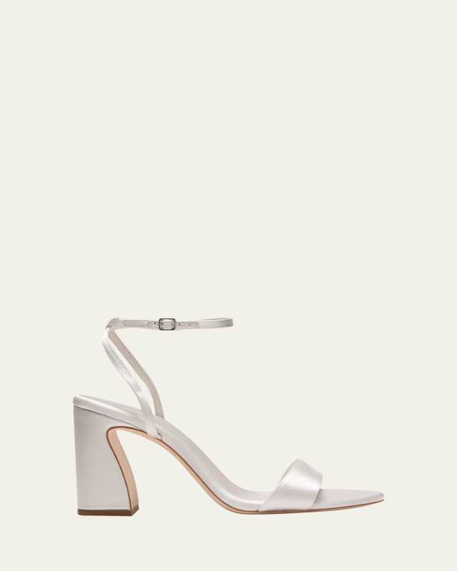 Malia Satin Ankle-Strap Sandals