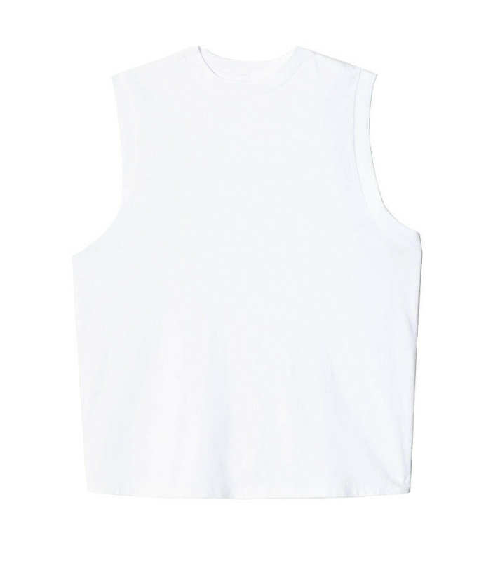 Oversized White Muscle Tank