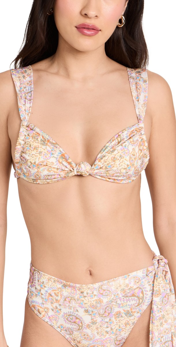 Bananhot Shell Bikini Top Paisley Boho