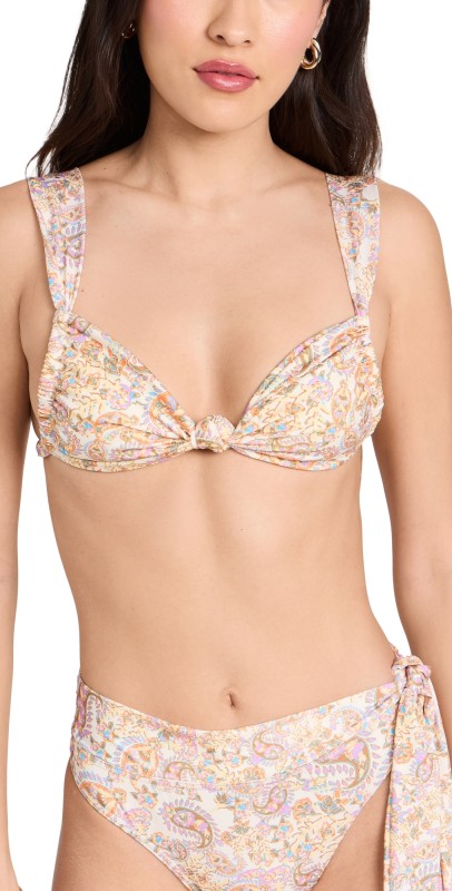 Bananhot Shell Bikini Top Paisley Boho