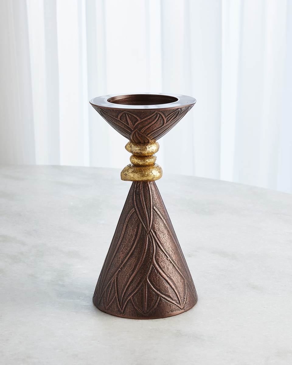 Large Leaf Candle Holder