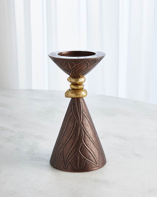 Large Leaf Candle Holder