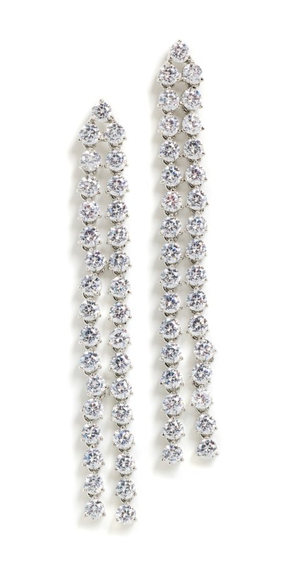 SHASHI Sophie Earrings White Gold