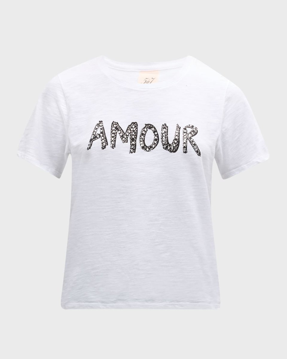Rhinestone Amour Shrunken T