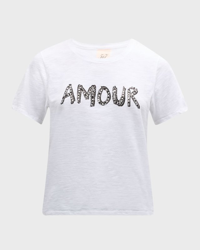 Rhinestone Amour Shrunken T