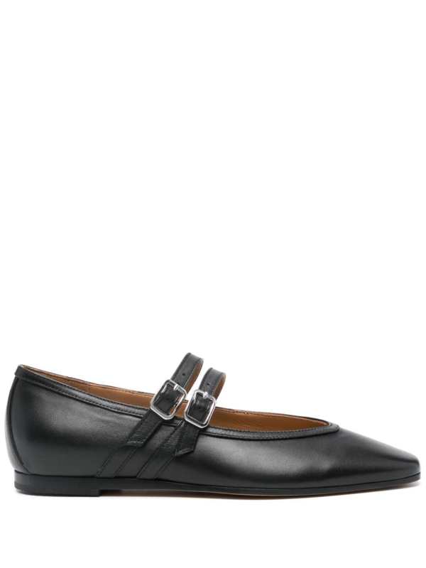 leather ballet flats
