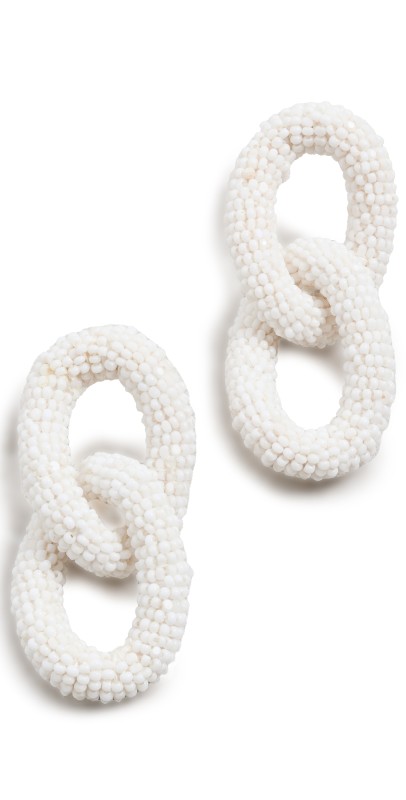 Deepa Gurnani Loulou Earrings Whit