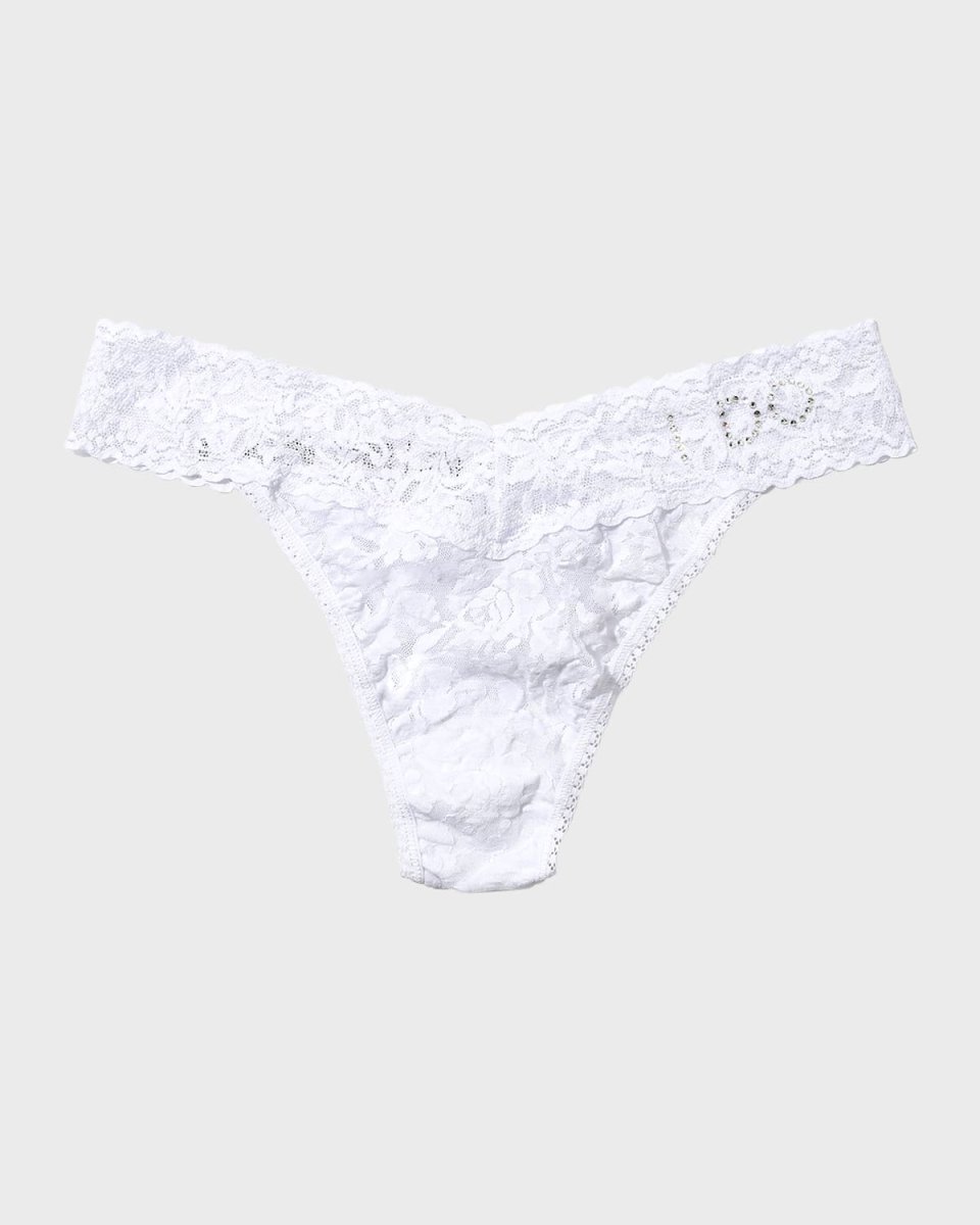Say I Do Original-Rise Lace Thong
