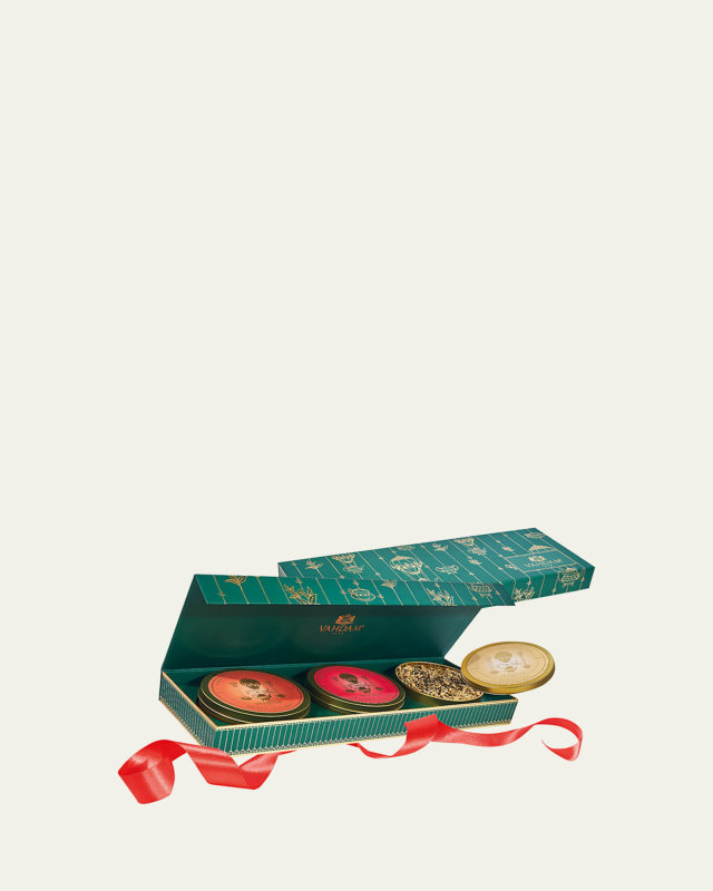 Chai Tea Private Reserve - Premium Tea Gift Set 3 Chai Teas Packed in Gold Tin Caddies