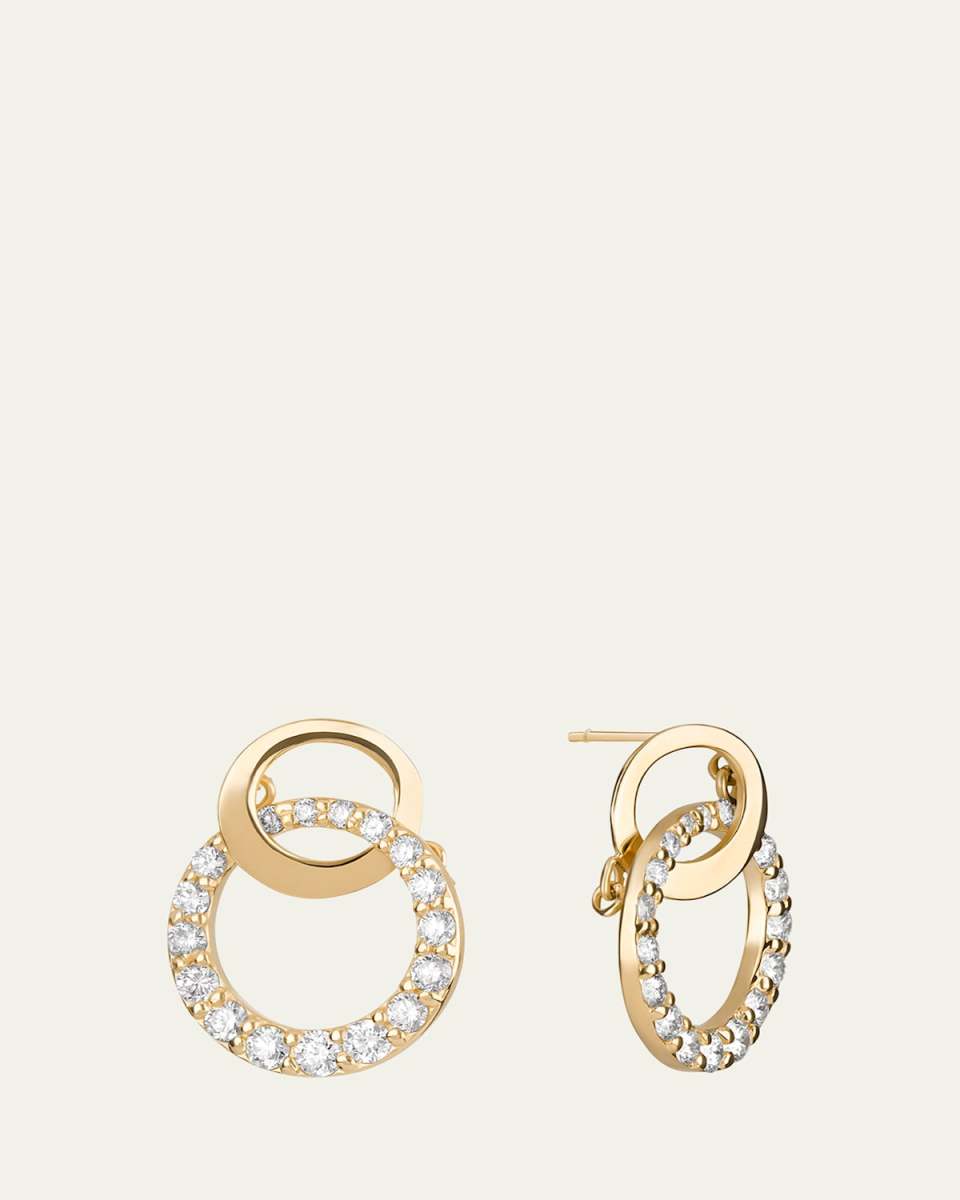 Flawless Double Bond Cusp Dangle Stud Earrings