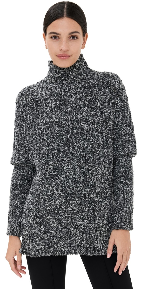 Brandon Maxwell The Matea Cape Sweater Pepper