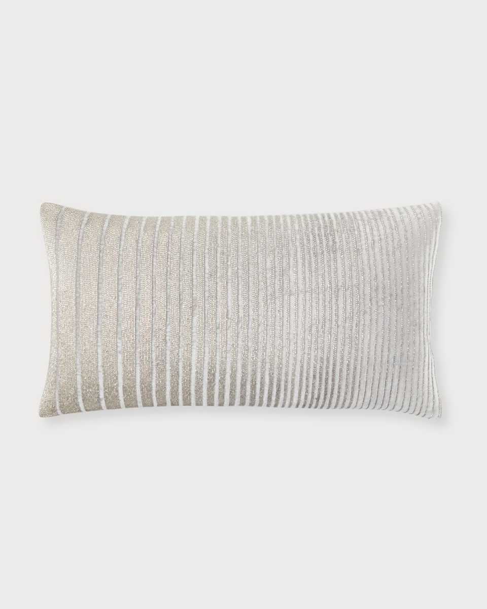 Velvet Crystal Beaded Decorative Pillow