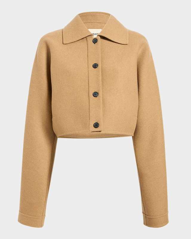 Sue Cropped Double-FacedWool Jacket