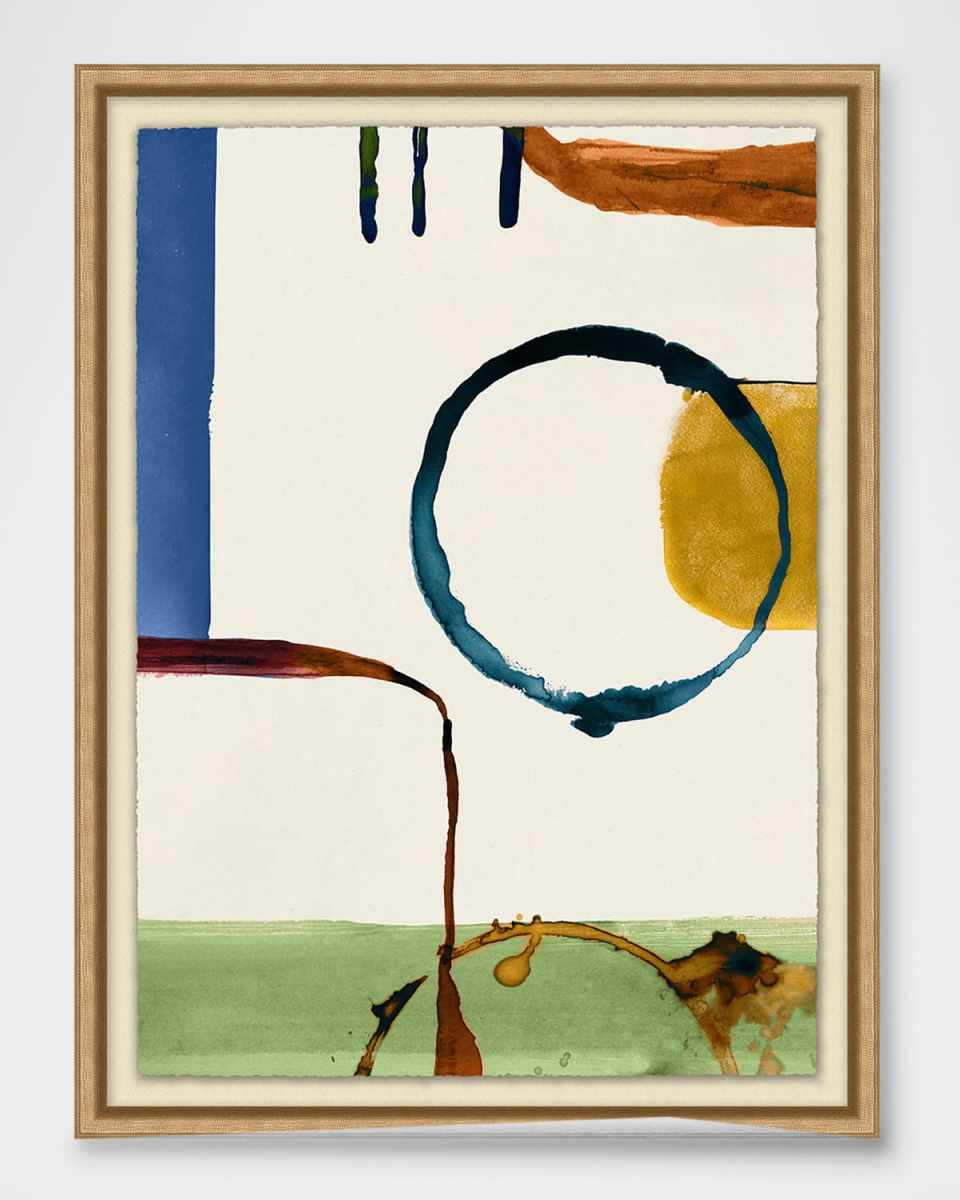 "Picnic Rings 1" Framed Giclee Wall Art