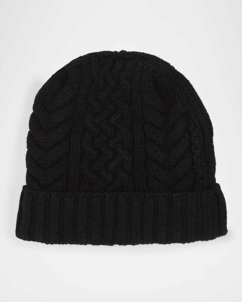 Skull Cable Knit Cashmere-Blend Bean
