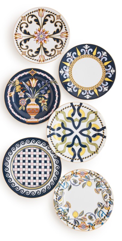 La Double J Dessert Plate Set of 6 Vesuvio