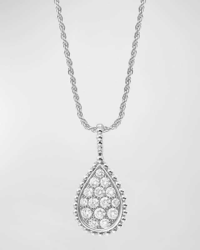 Serpent Boheme 18K White Gold Diamond Pendant Necklace