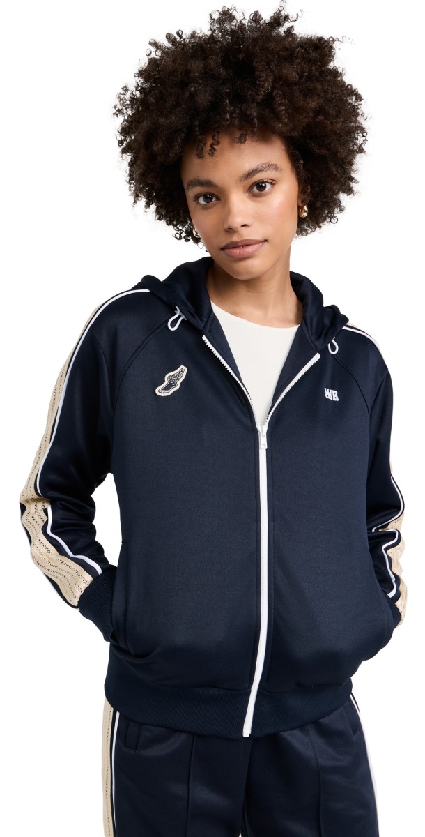 Wales Bonner Mantra Hoodie Navy