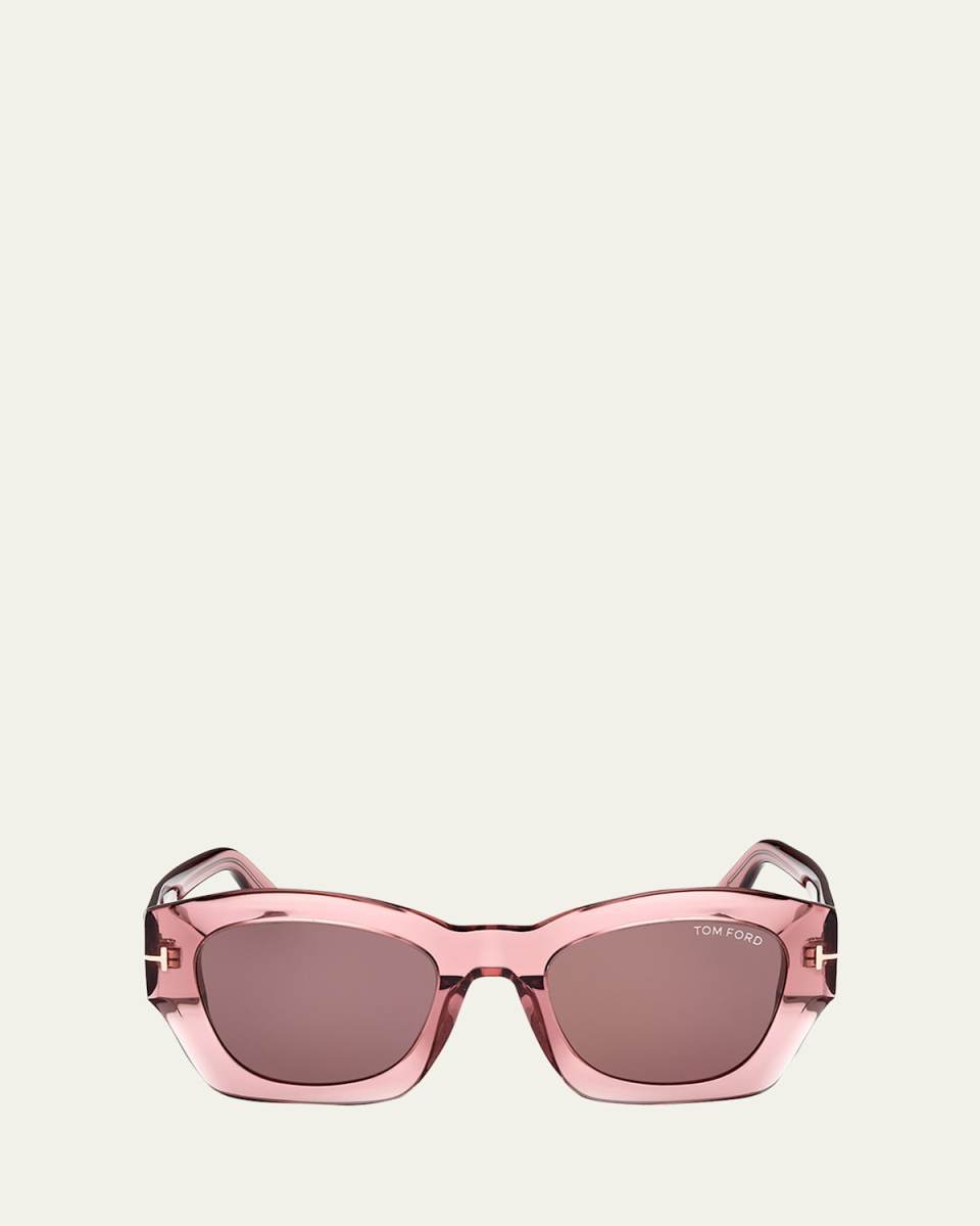 Guilliana Acetate Geometric Sunglasses