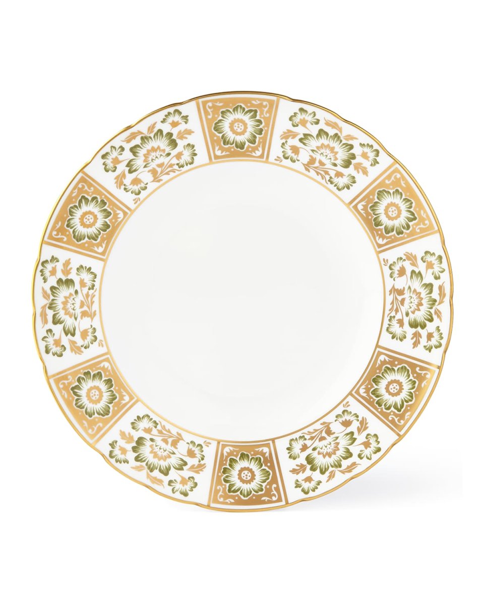 Derby Panel Green Dinner Plate