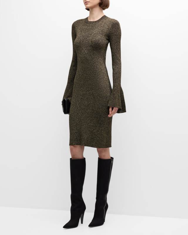 Godet Lurex Dress