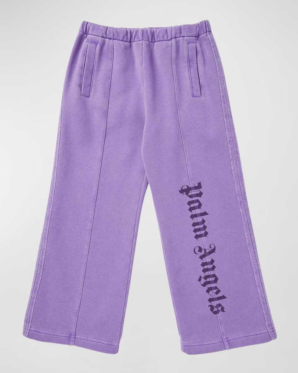 Girl's Logo-Print Faded Sweatpants, Size 4-12
