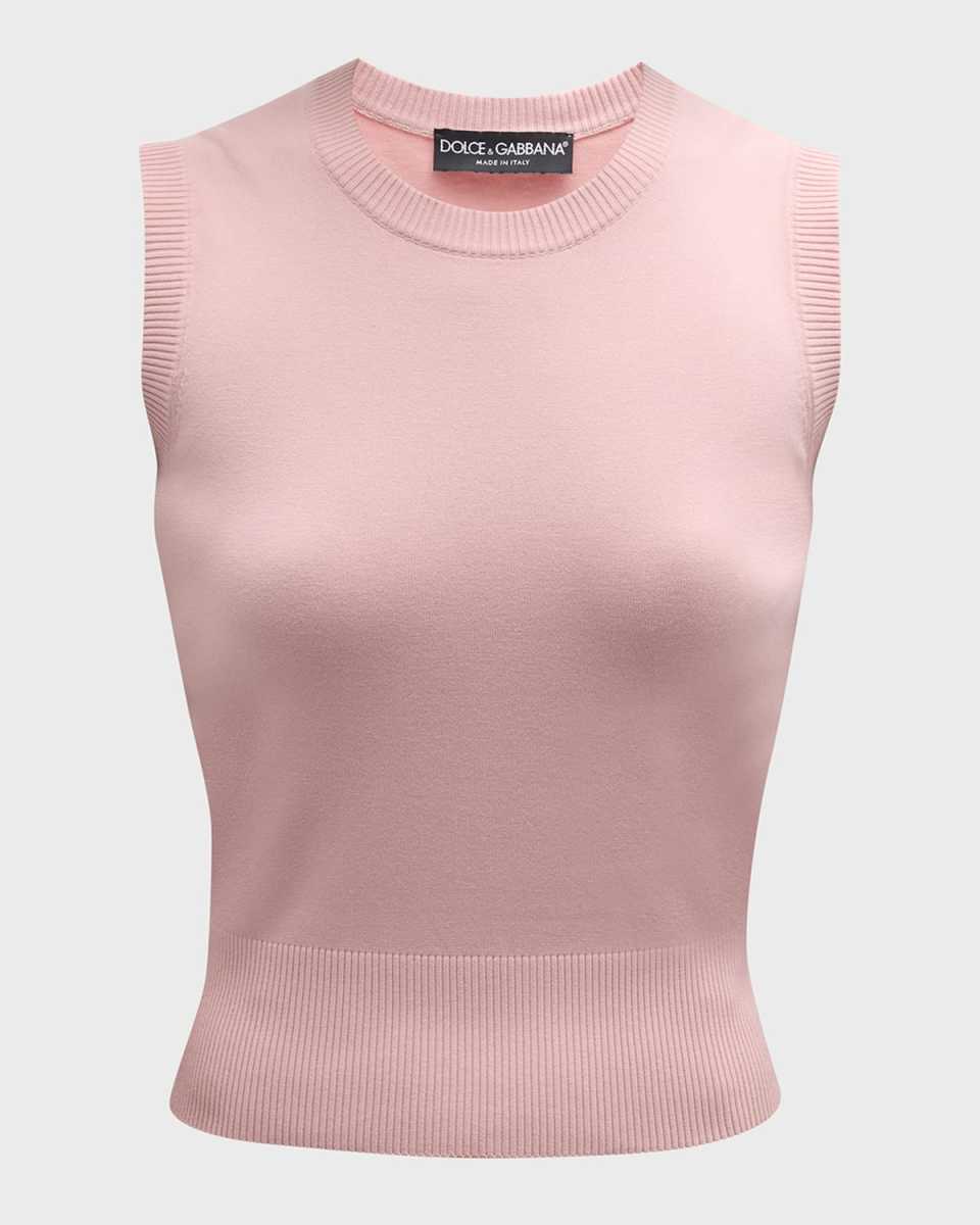 Twinset Shell Silk Viscose Knit Tank Top