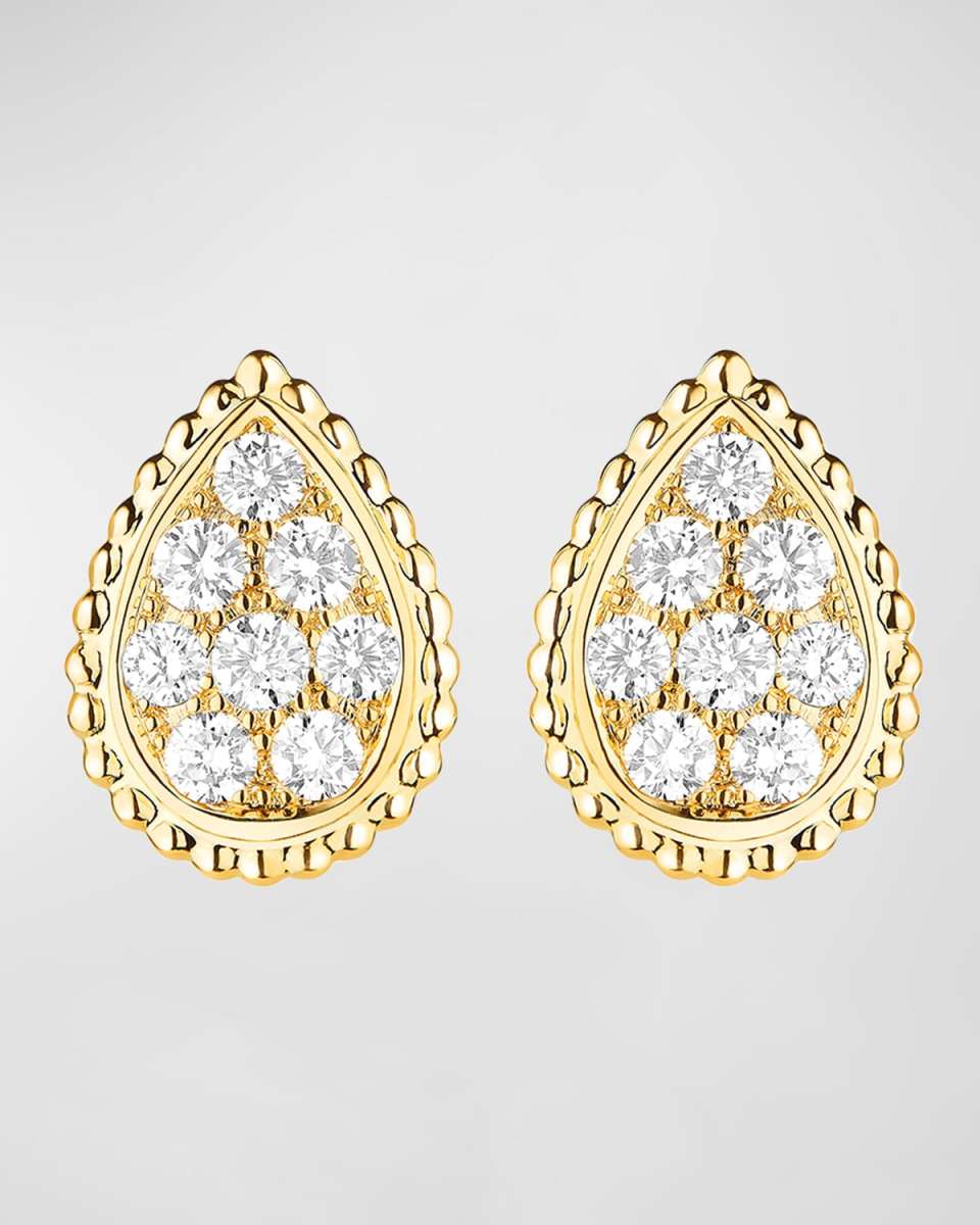 Serpent Boheme 18K Yellow Gold Medium Diamond Stud Earrings