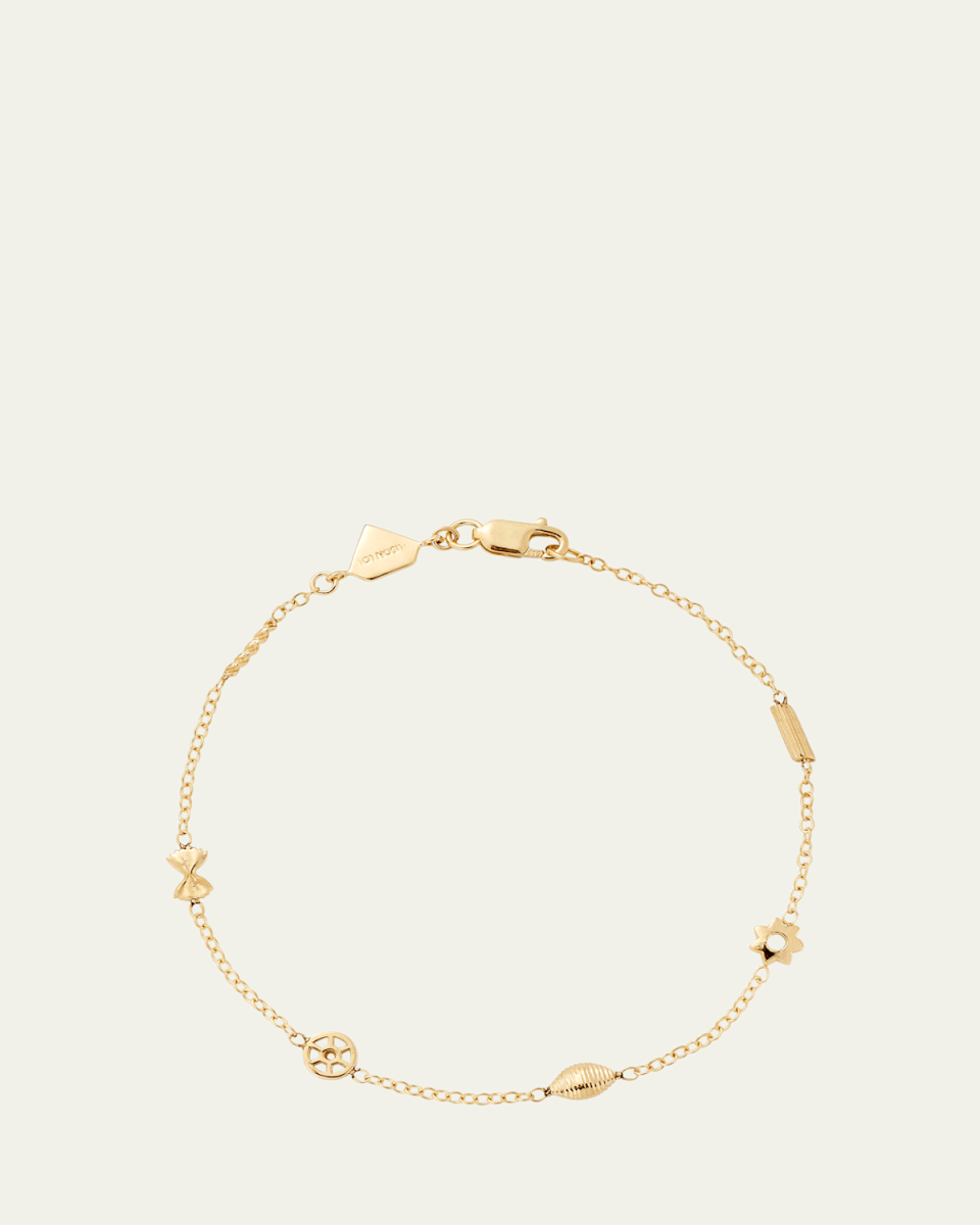 14K Yellow Gold Mini Pasta By the Yard Bracelet