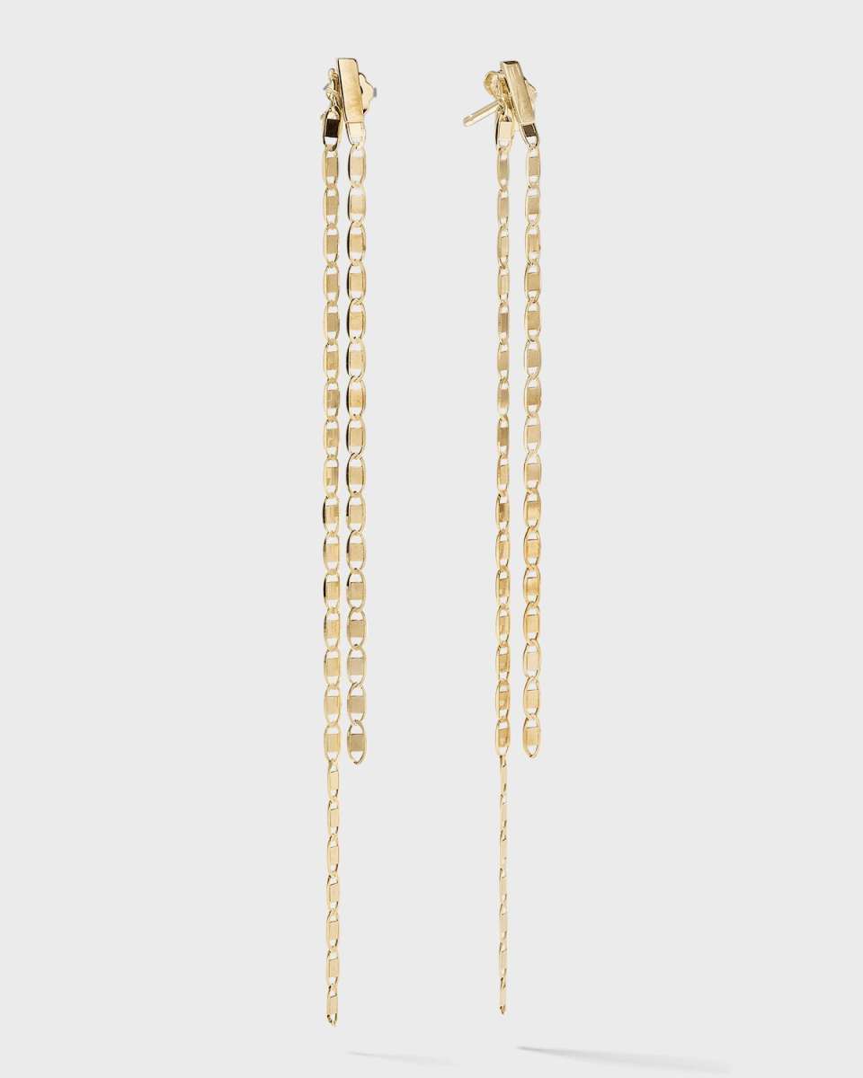 Linear Malibu Dusters Front and Back Earrings