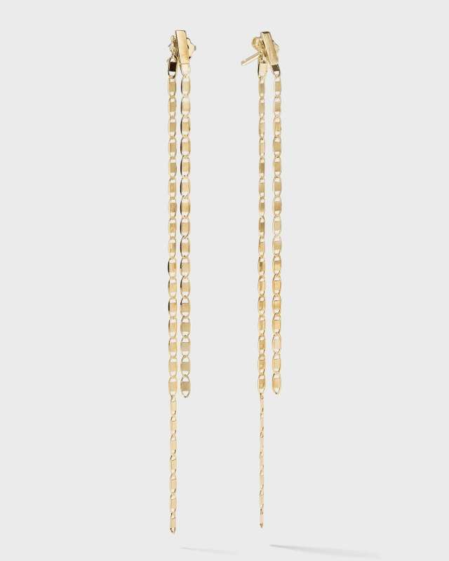 Linear Malibu Dusters Front and Back Earrings