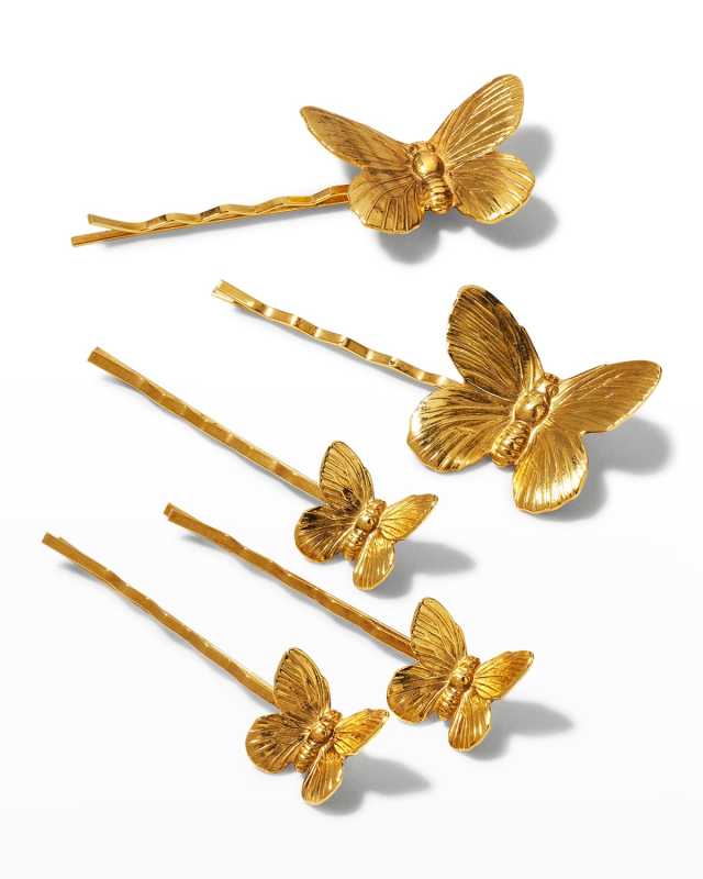 Pippa Butterfly Bobby Pins, Set of 5