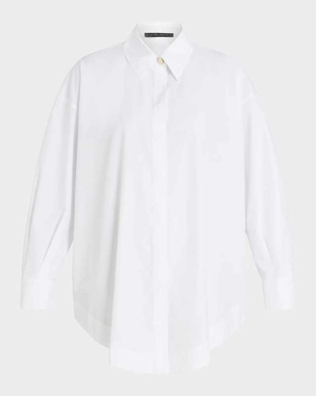 Plus Size Franz Button-Down Cotton Shirt
