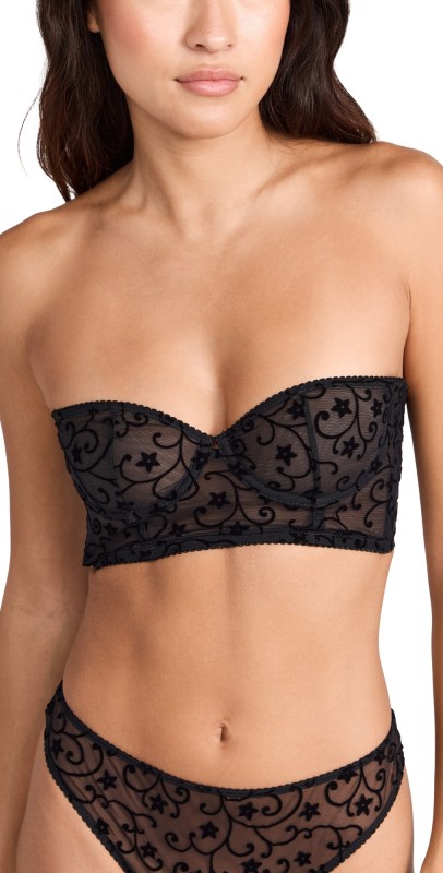 Cosabella Annabella Cropped Bustier Black