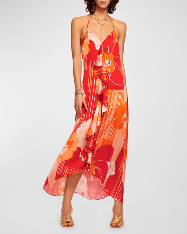 Jeanette Floral High-Low Dress