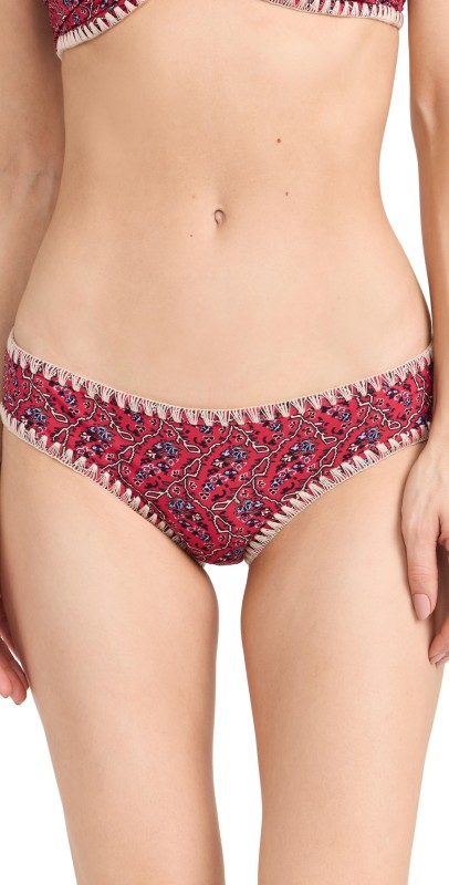 Isabel Marant Sonny Bikini Bottoms Cranberry