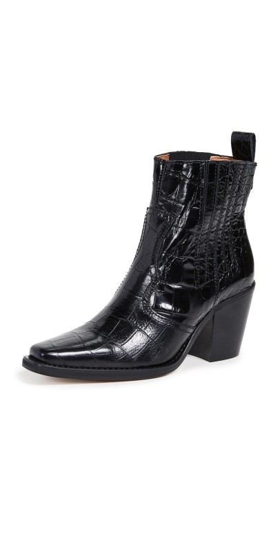 GANNI Western Boots Black