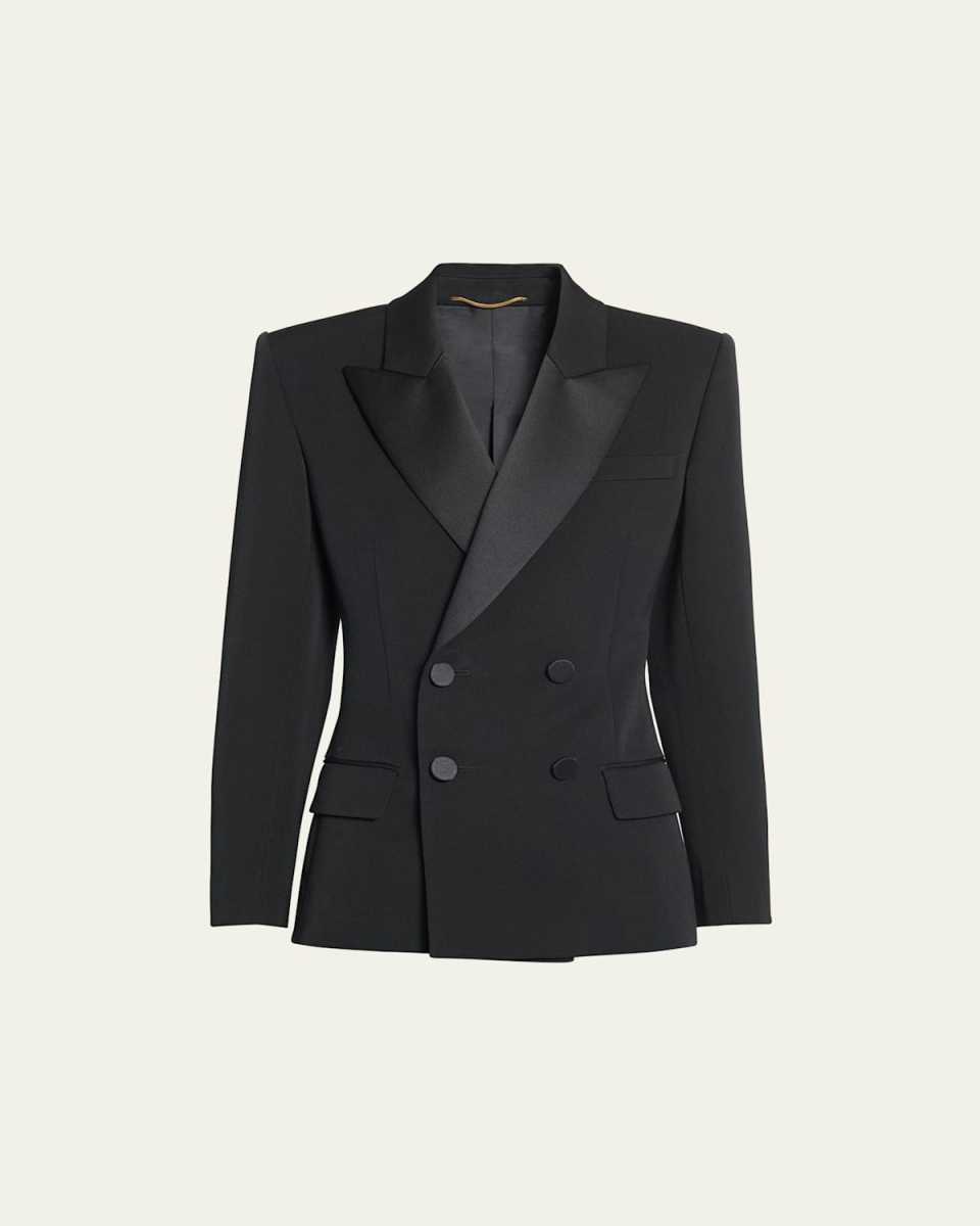 Fitted Tuxedo Blazer Jacket